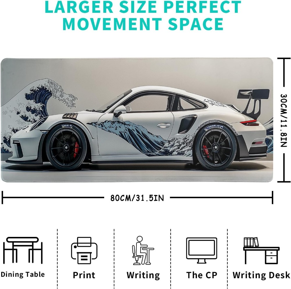 Ukiyo-e Style Sports Car Large - đánh giá và giá Esports Gaming Pad