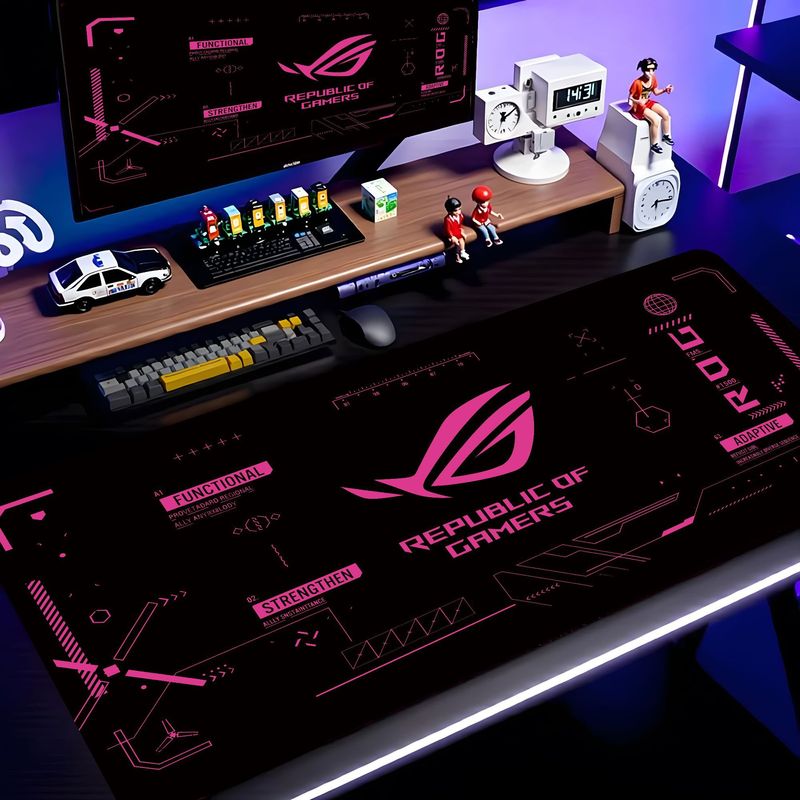 VIKAMA Black Pink ROG Tech Cir - đánh giá và giá Esports Gaming Logos