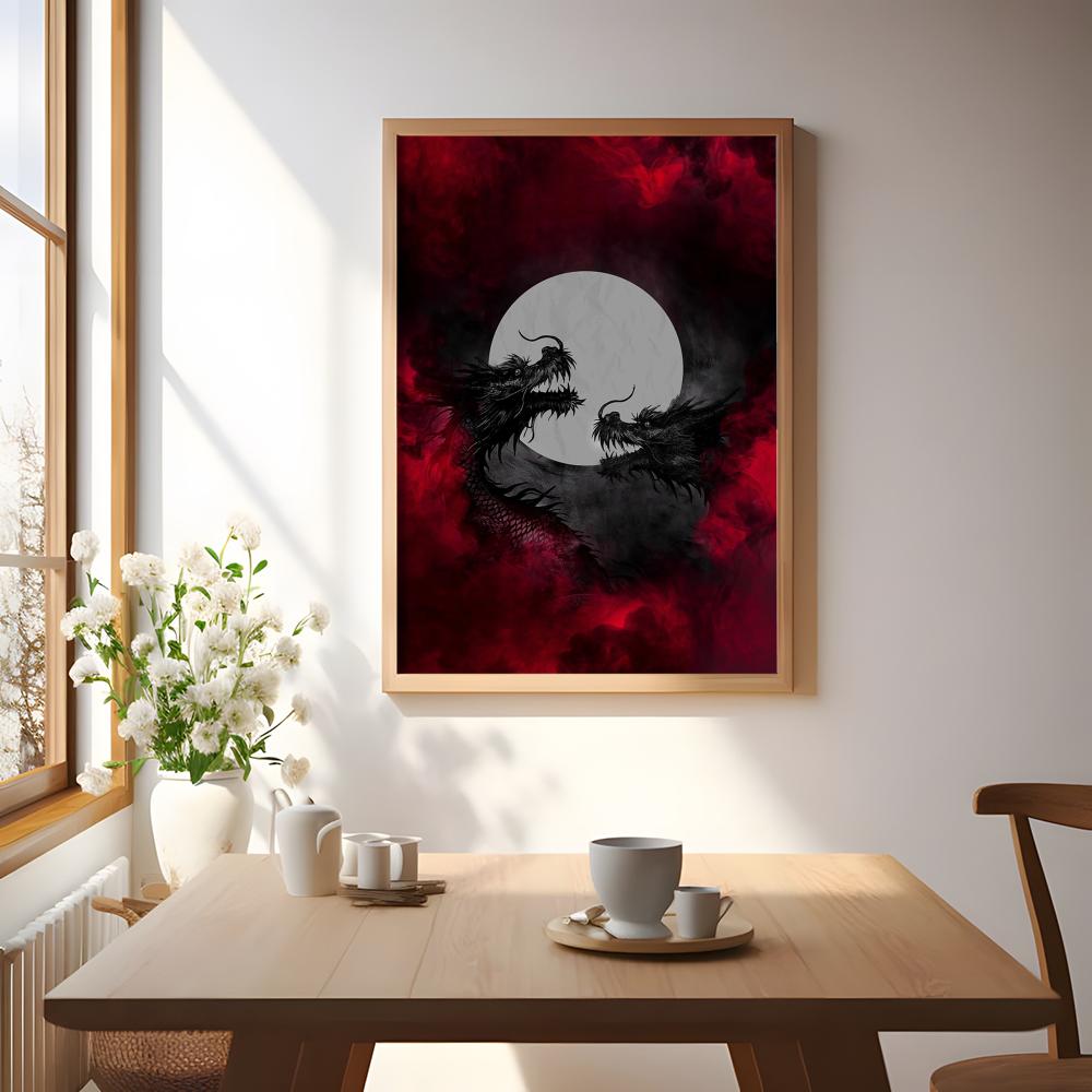 Black Dragon Poster Waterproof - đánh giá và giá Esports Gaming Poster